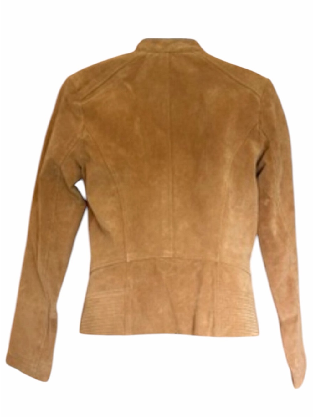 Bernardo‎ Suede Leather Tailored Biker Moto Jacket Size Small. Camel. - Picture 4 of 7